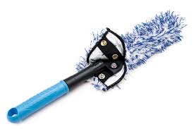 Microfiber Wheel Barrel Brush with Flexible Spine